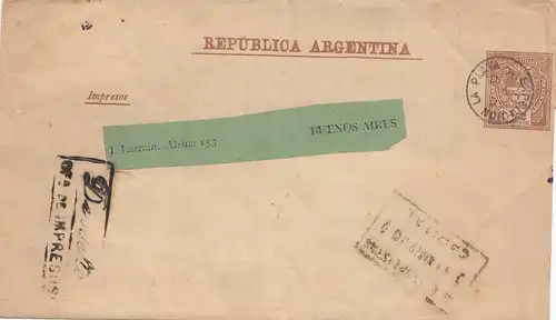 Argentine: 1890: Bande pleine de bande