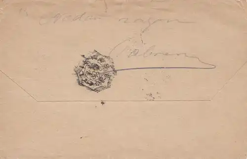 Argentine: 1890: Lettre / Tout à Montevideo en taxi