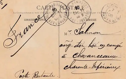 Éthiopie: 1908: Carte de vue Djibouti Au Marché des indigènes en France