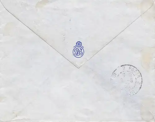 Äthiopien: 1905: Brief nach Frankreich/Paris