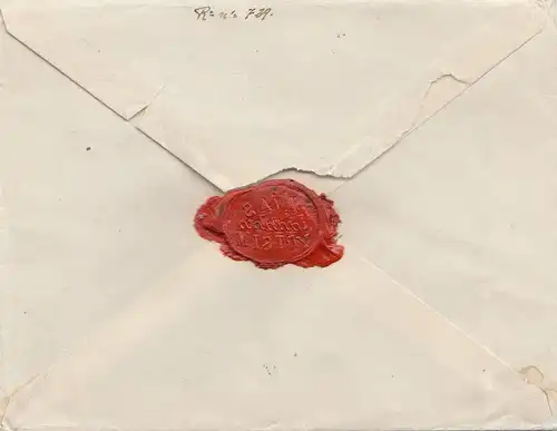 Äthiopien:Einschreiben Djibouti 1922 nach Linköping