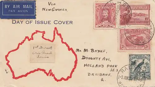 Australien: 1938: FDC Air Mail Brisbane