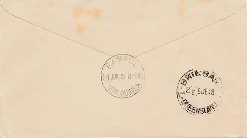 Australien: 1938: FDC Air Mail Brisbane