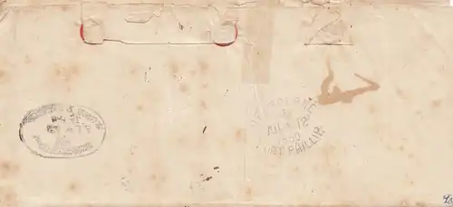 Australie: 1850: Paid at Hilmore to Melbourne