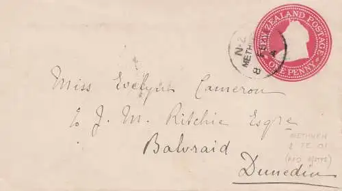 Australie: 1901: Methoven to Dunedia, New Zealand