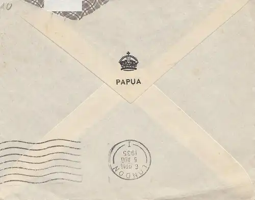 Australien: 1935: Port Moresay Papua to London