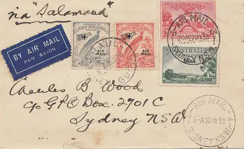 Australie: 1938: Air Mail Sydney