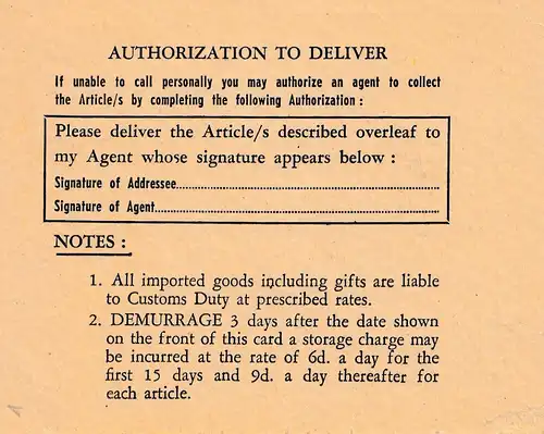 Australie: 1965: Assessment Card Papouasie