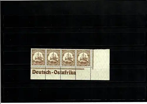 Deutsche Kolonien: DOA, Eckrand mit Inschrift, MiNr. 30 II