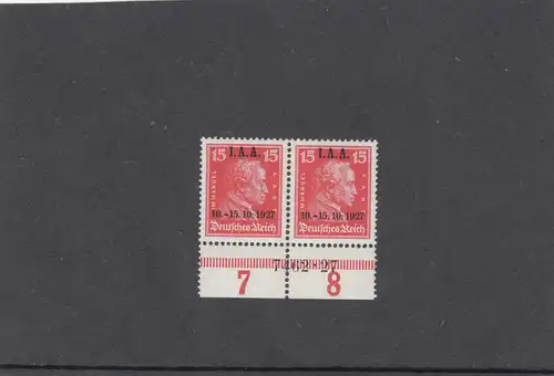 Reich allemand: Mi Nr. 408, numéro HAN, frais de port, couple horizontal