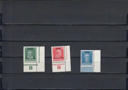 Deutsches Reich: MiNr. 407-409, postfrisch, Eckrand