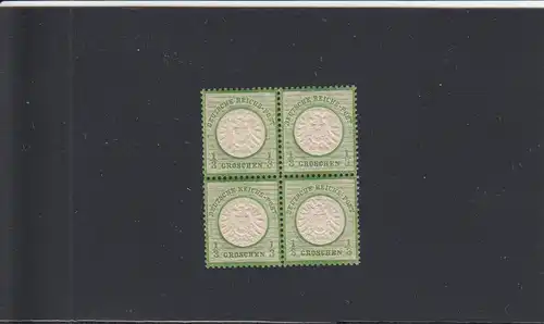 DR: MiNr. 17a, Viererblock, postfrisch, BPP Attest