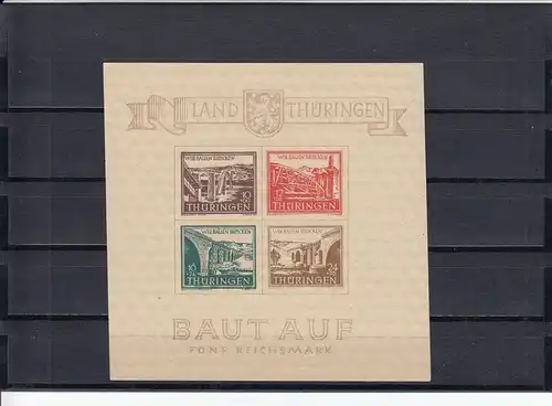 SBZ: Block 4 cv II/IV. postfrisch, BPP Attest