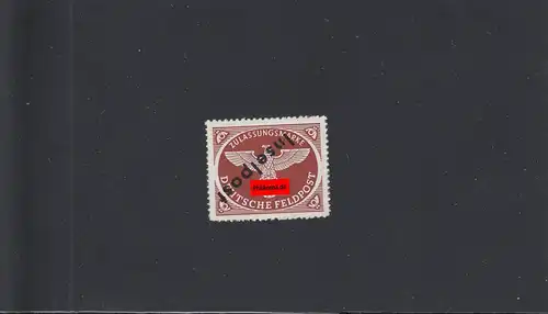 Poste de champ: Min. 6 sur MiNr. 2 By, post-fraîchissement, BPP Attest