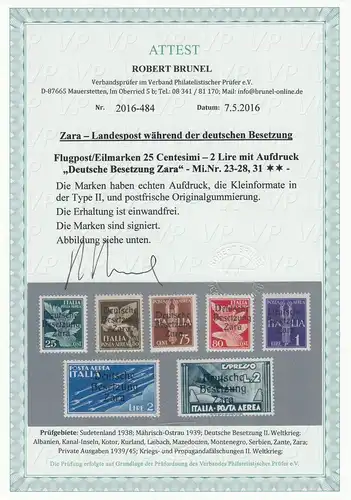 Zara: Minn° 23-28, 31. post-fraîchissement, type II