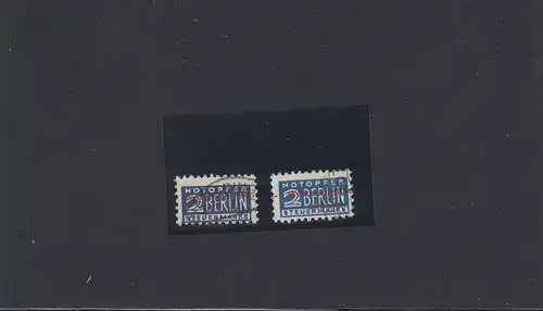 Notopfer: Wohnungsbau, gestempelt, MiNr. 2aAWa, 2aAWb, Signatur BPP