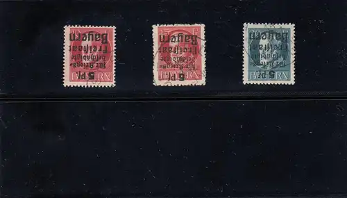 Bavière: 171-173 AK, cacheté