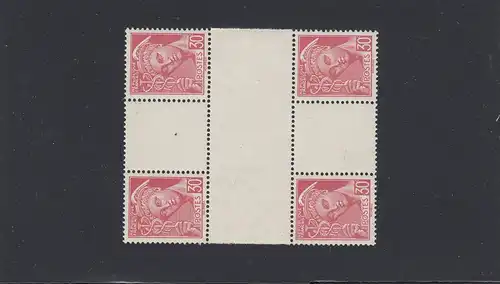 Frankreich: Britische Fälschung für Deutschland: MiNr. 37, postfrisch HERZSTÜCK