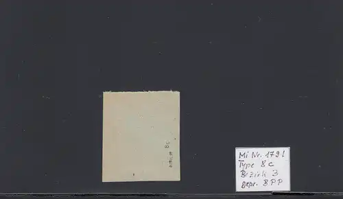 SBZ: MiNr. 179I, Type 8c, Lettre, Signature BPP
