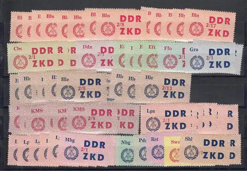DDR Dienst: ZKD: MiNr. 31-46