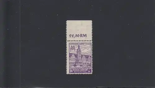 SBZ: MiNr. 164 AX, postfrisch vom Oberrand, Farbabart