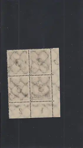 Reich allemand: Michel Nr. 99b, Eckrand Quaderblock, frais de port