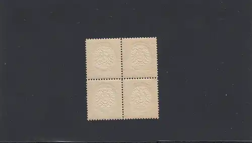 Deutsches Reich, MiNr. 22 - Viererblock, postfrisch, BPP Attest