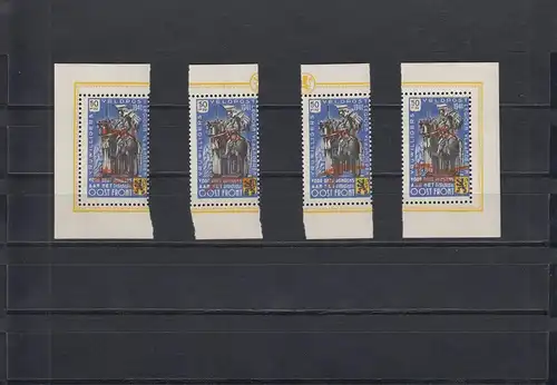 Belgien: Flämische Legion: MiNr. VIII K - kopfstehend, postfrisch; Type I-IV