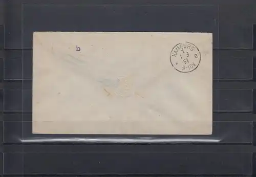 Togo 1891: GU in MiF Klein-Popo, seltener Vorläuferbeleg, Seltene Mischfrankatur