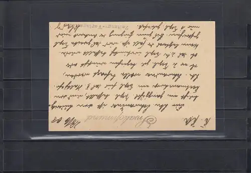 DSWA 1908: Swakopmund, carte postale sans porto à l'agence de presse Keetmanshoop