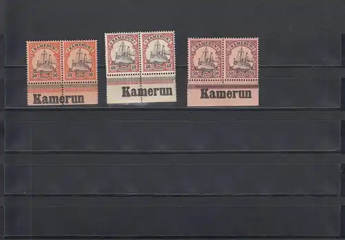 Cameroun: Michel No. 12-14 de la sous-rande avec inscription, frais de port