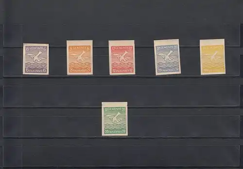 Falkensee: MiNr. 2-6U und 5 FU, postfrisch