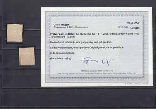 Reich allemand: Min. 18-19, frais de port (18 avec un résultat BPP, 19 Bpp vérifié)