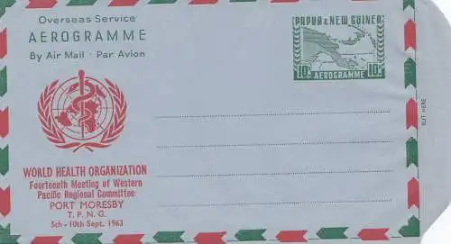 Papouasie Nouvelle Guinée: Organisation mondiale de la santé - Aérogrammes - Port Moresby