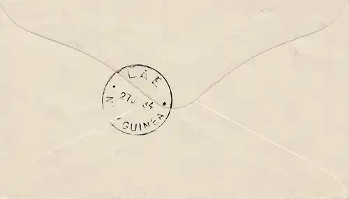 Australia 1934: By Ship Mail: Melbourne to Lac - First official Mail