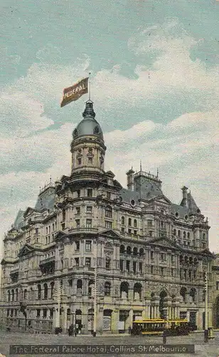 Australia 1909: Post card Melbourne/Victoria to Brest-France with Taxe stamp