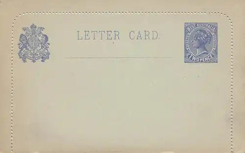 Australia Letter card K4, unused
