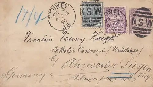Australia 1896: Sydney to Siegen/Germany