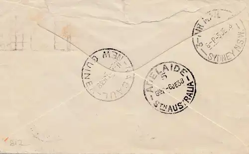 Australia: 1933: Air Mail Sydney to Adelaide