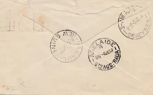 Australie: 1933: Air Mail Sydney to Adelaide