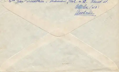 Australie: 1957: Air Mail to France