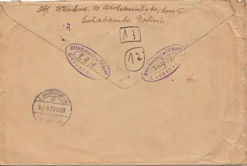 Bolivie: 1912 Cochabamba to Berlin/Germany