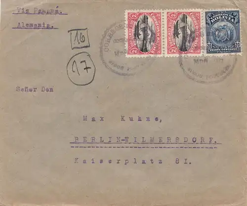 Bolivie: 1922 Cochabamba to Berlin/Germany