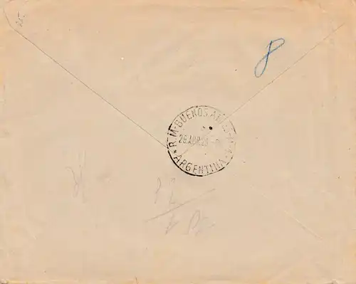 Bolivia/Bolivie: 1920 cover to Graz/Austraia via Buenos Aires