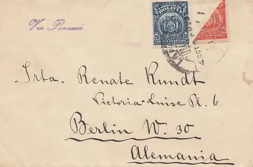 Bolivia/Bolivie: 1923: La Pazti Berlin