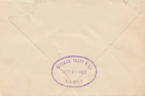 Bolivia/Bolivie: 1923: La Pazti Berlin