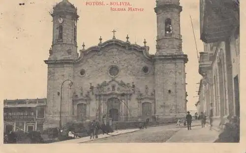 Bolivia/Bolivien: 1925: Post card Potosi to France