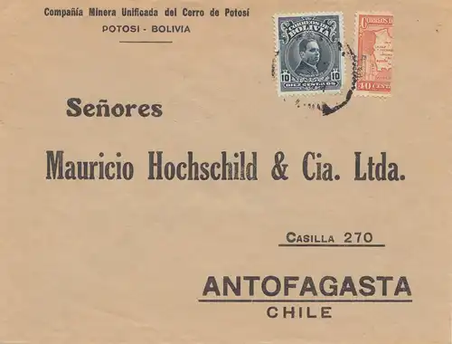 Bolivia/Bolivien: 1938: Potosi to Antofagasta