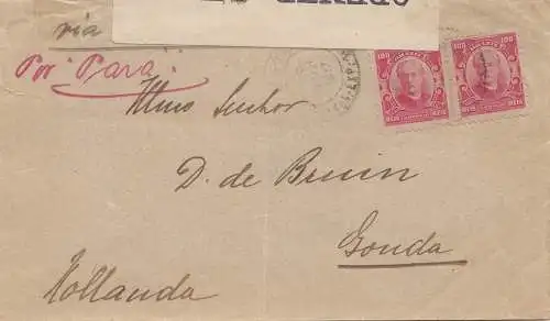 Brazil: 1917: Cover to Gouda/NL, censor