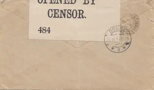 Brazil: 1917: Cover to Gouda/NL, censor